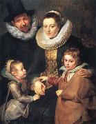 Peter Paul Rubens Fan Brueghel the Elder and his Family (mk01) France oil painting reproduction